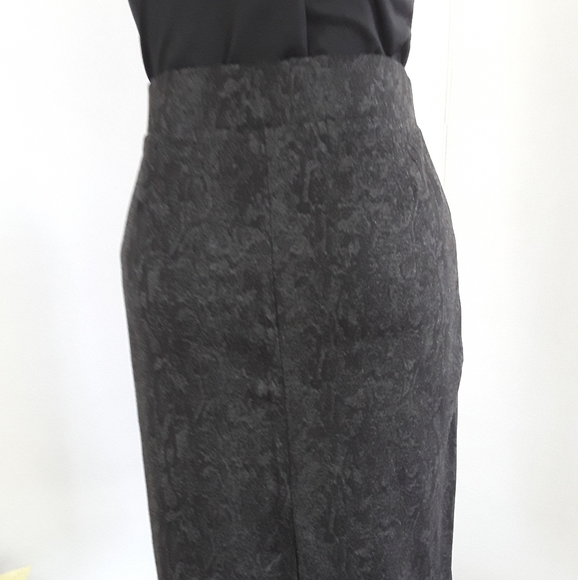 NWOT NICOLE MILLER NEW YORK BLACK/GRAY SHORT PENCEL SKIRT SZ L - Picture 1 of 7